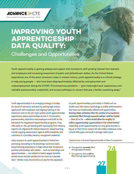 Improving Youth Apprenticeship Data Quality: Challenges and Opportunities
