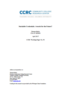 Stackable Credentials: Awards for the Future? - Advance CTE