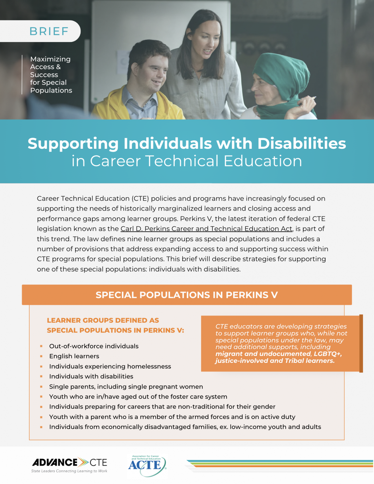 Learning that Works Resource Center - Advance CTE